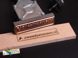 Graveren brandstempel 110x30mm voor elk bedrijf